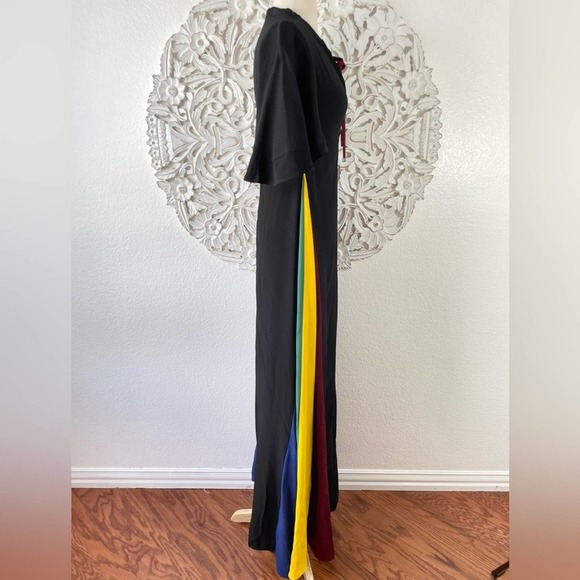 {Staud} Victorian Rainbow Godet Panel Maxi Dress, Size 0, NWT - Picture 6 of 11